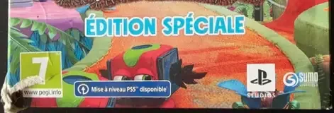 Sackboy: A Big Adventure, the PEGI square on its front
