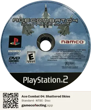 Ace Combat 04: Shattered Skies PlayStation 2, NTSC disc