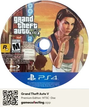 Grand Theft Auto V PlayStation 4, NTSC disc