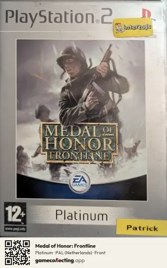 Medal of Honor: Frontline PlayStation 2, Netherlands box front