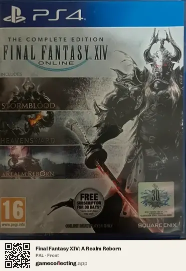 Final Fantasy XIV: A Realm Reborn PlayStation 4, PAL box front