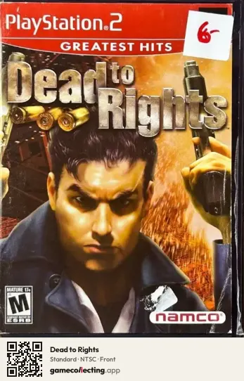Dead to Rights PlayStation 2, NTSC box front
