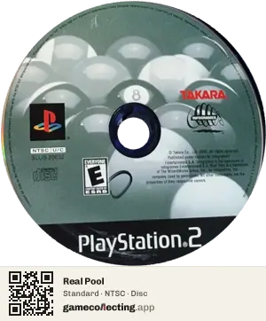 Real Pool PlayStation 2, NTSC disc