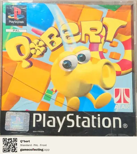 Q*bert PlayStation, PAL box front