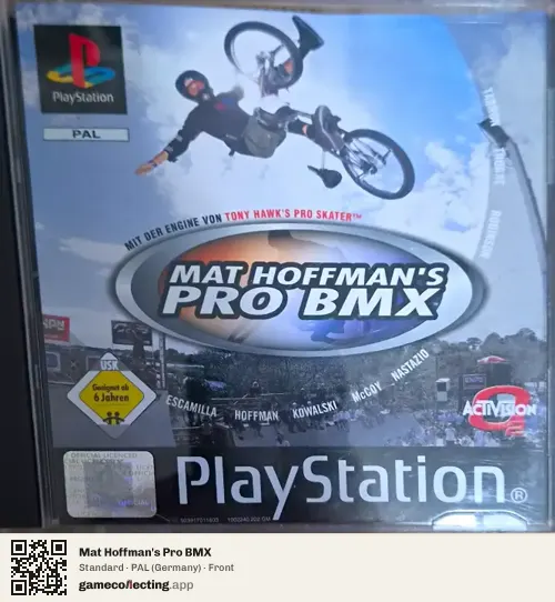 Mat Hoffman's Pro BMX PlayStation, Germany box front