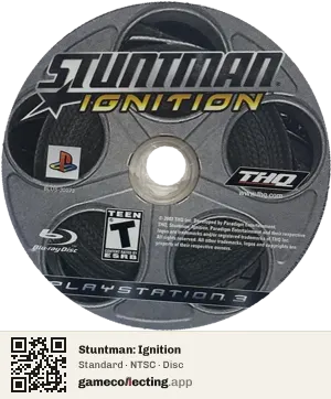 Stuntman: Ignition PlayStation 3, NTSC disc