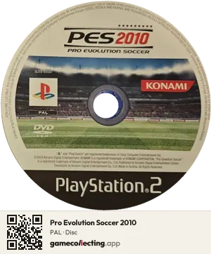 Pro Evolution Soccer 2010 PlayStation 2, PAL disc