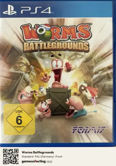 Worms Battlegrounds PlayStation 4, Germany box front