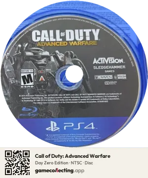 Call of Duty: Advanced Warfare PlayStation 4, NTSC disc