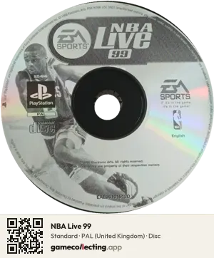 NBA Live 99 PlayStation, PAL disc