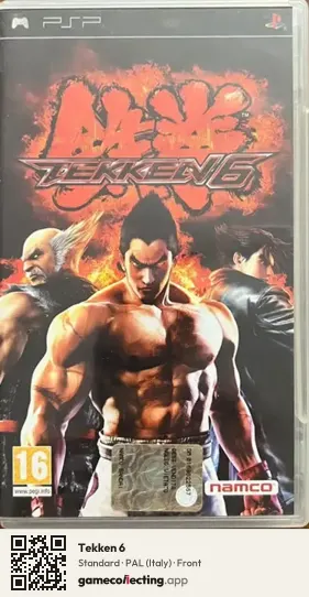 Tekken 6 PlayStation Portable, Italy box front