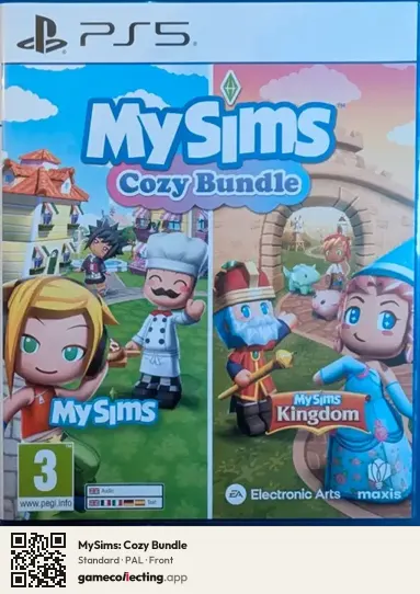 MySims: Cozy Bundle PlayStation 5, PAL box front