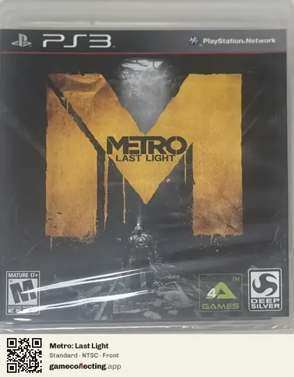 Metro: Last Light PlayStation 3, NTSC box front