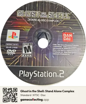 Ghost in the Shell: Stand Alone Complex PlayStation 2, NTSC disc