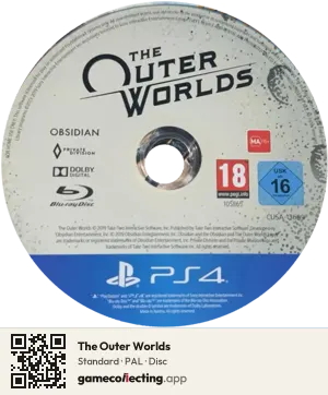 The Outer Worlds PlayStation 4, PAL disc
