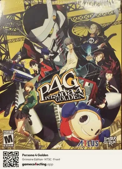 Persona 4 Golden PlayStation 4, NTSC box front