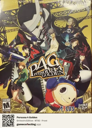 Persona 4 Golden PlayStation 4, NTSC box front