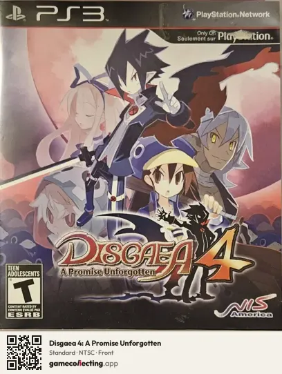 Disgaea 4: A Promise Unforgotten PlayStation 3, NTSC box front