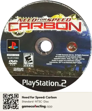 Need for Speed: Carbon PlayStation 2, NTSC disc