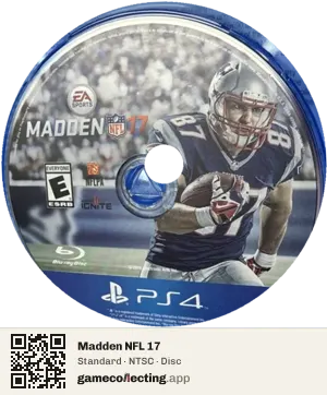 Madden NFL 17 PlayStation 4, NTSC disc
