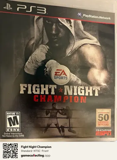 Fight Night Champion PlayStation 3, NTSC box front