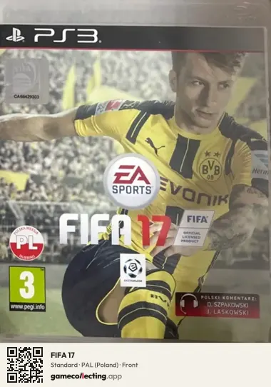 FIFA 17 PlayStation 3, Poland box front
