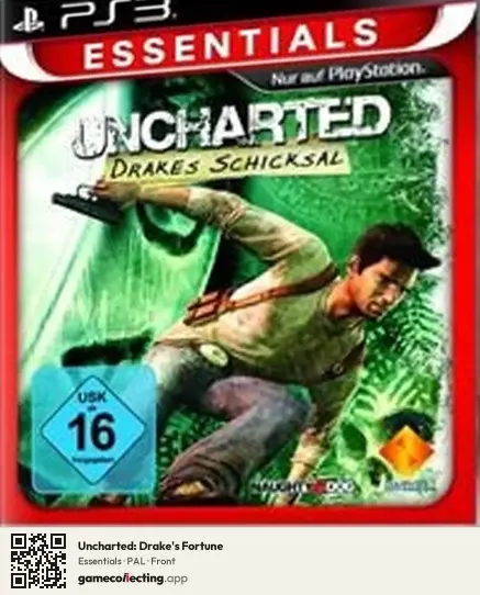 Uncharted: Drake's Fortune PlayStation 3, PAL box front