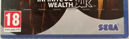 Like a Dragon: Infinite Wealth, the PEGI square on its front