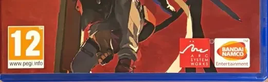 Guilty Gear: Strive, the PEGI square on its front