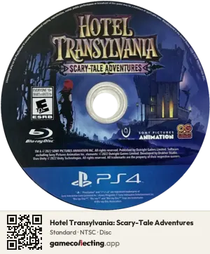 Hotel Transylvania: Scary-Tale Adventures PlayStation 4, NTSC disc