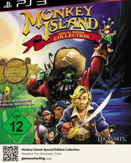 Monkey Island: Special Edition Collection PlayStation 3, Germany box front