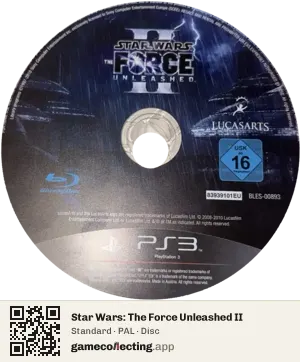 Star Wars: The Force Unleashed II PlayStation 3, PAL disc