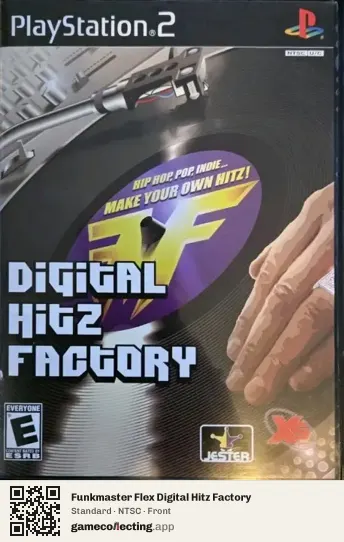 Funkmaster Flex Digital Hitz Factory PlayStation 2, NTSC box front