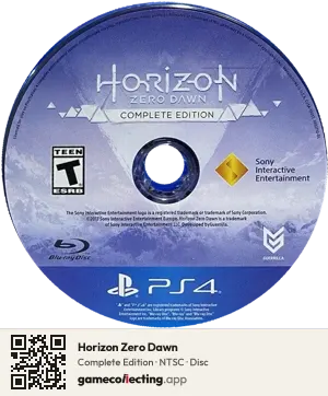 Horizon Zero Dawn PlayStation 4, NTSC disc