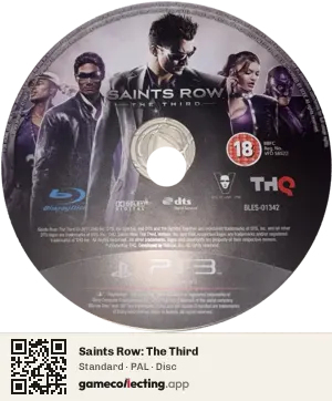 Saints Row: The Third PlayStation 3, PAL disc
