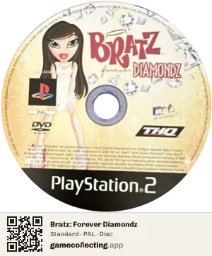 Bratz: Forever Diamondz PlayStation 2, PAL disc