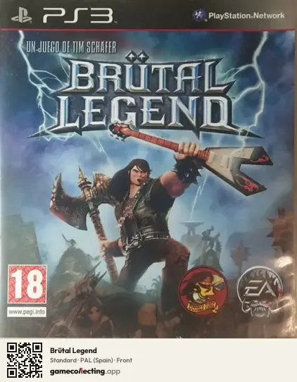 Brütal Legend PlayStation 3, Spain box front