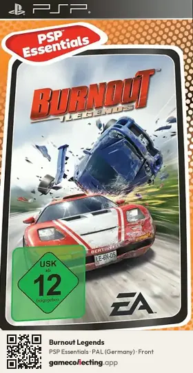 Burnout Legends PlayStation Portable, Germany box front