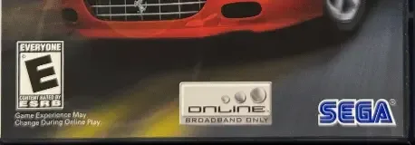 OutRun 2006: Coast 2 Coast, the ESRB box on its front
