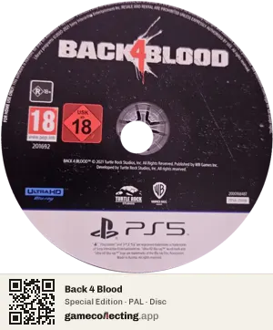 Back 4 Blood PlayStation 5, PAL disc