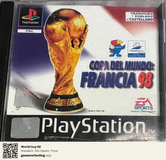 World Cup 98 PlayStation, Spain box front