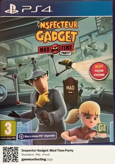 Inspector Gadget: Mad Time Party PlayStation 4, PAL box front