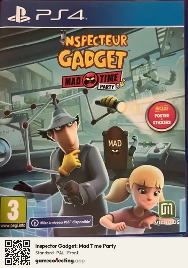 Inspector Gadget: Mad Time Party PlayStation 4, PAL box front