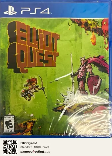 Elliot Quest PlayStation 4, NTSC box front