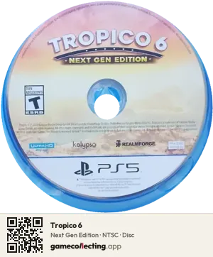 Tropico 6 PlayStation 5, NTSC disc