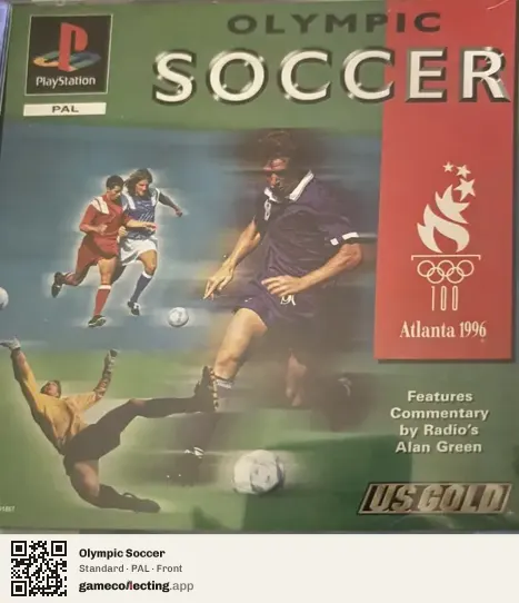 Olympic Soccer PlayStation, PAL box front