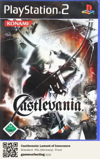 Castlevania: Lament of Innocence PlayStation 2, Germany box front