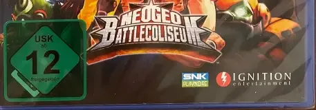 NeoGeo Battle Coliseum, the USK square on its front