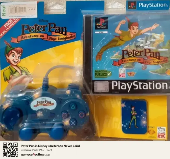 Peter Pan in Disney's Return to Never Land PlayStation, PAL box front