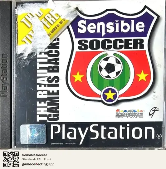 Sensible Soccer PlayStation, PAL box front